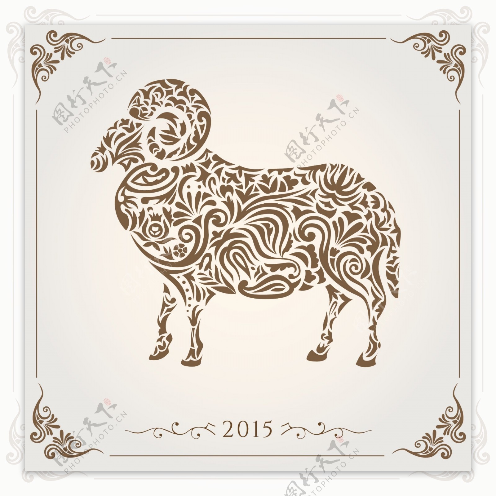 2015羊年矢量素材EPS