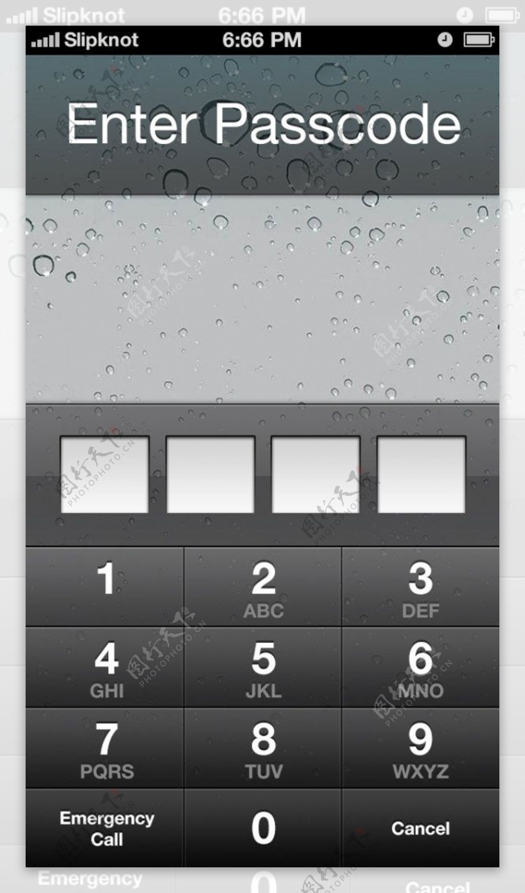 苹果iPhone5屏幕锁GUI