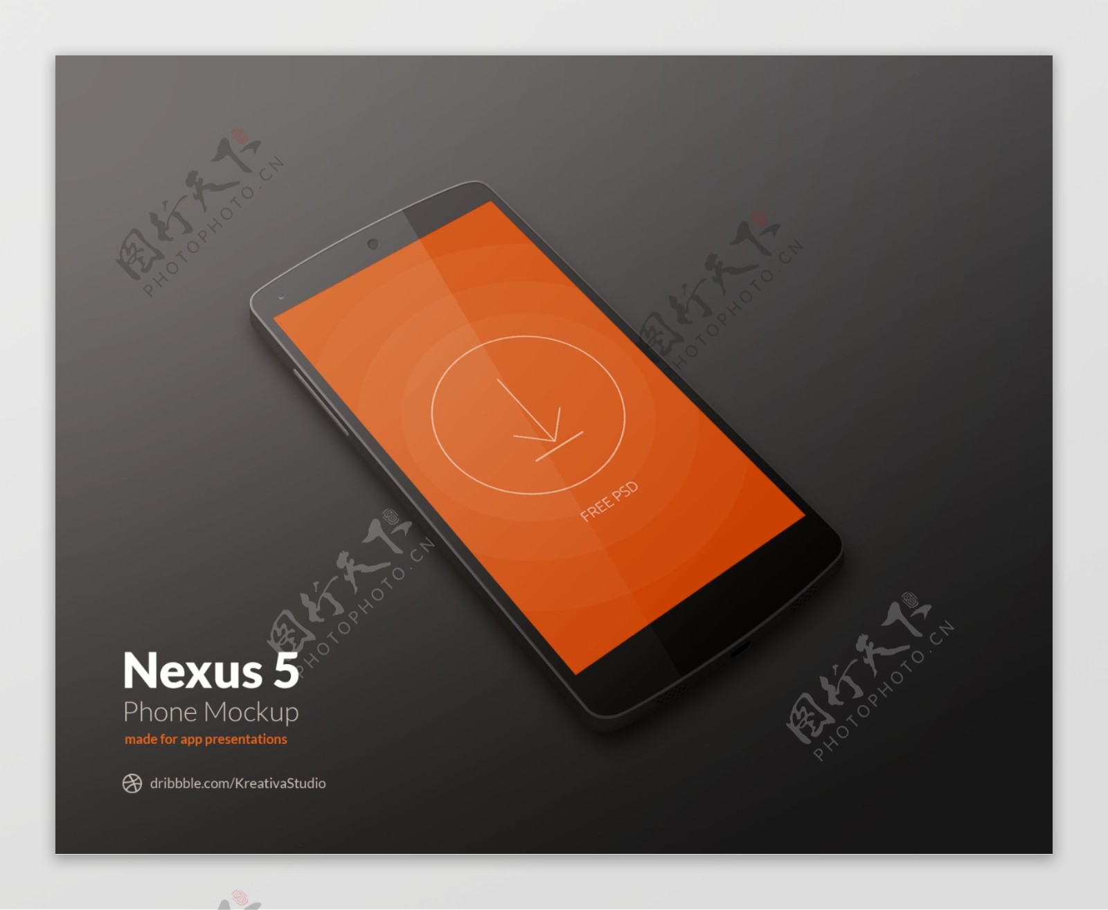NEXUS5谷歌手机UI设计模版