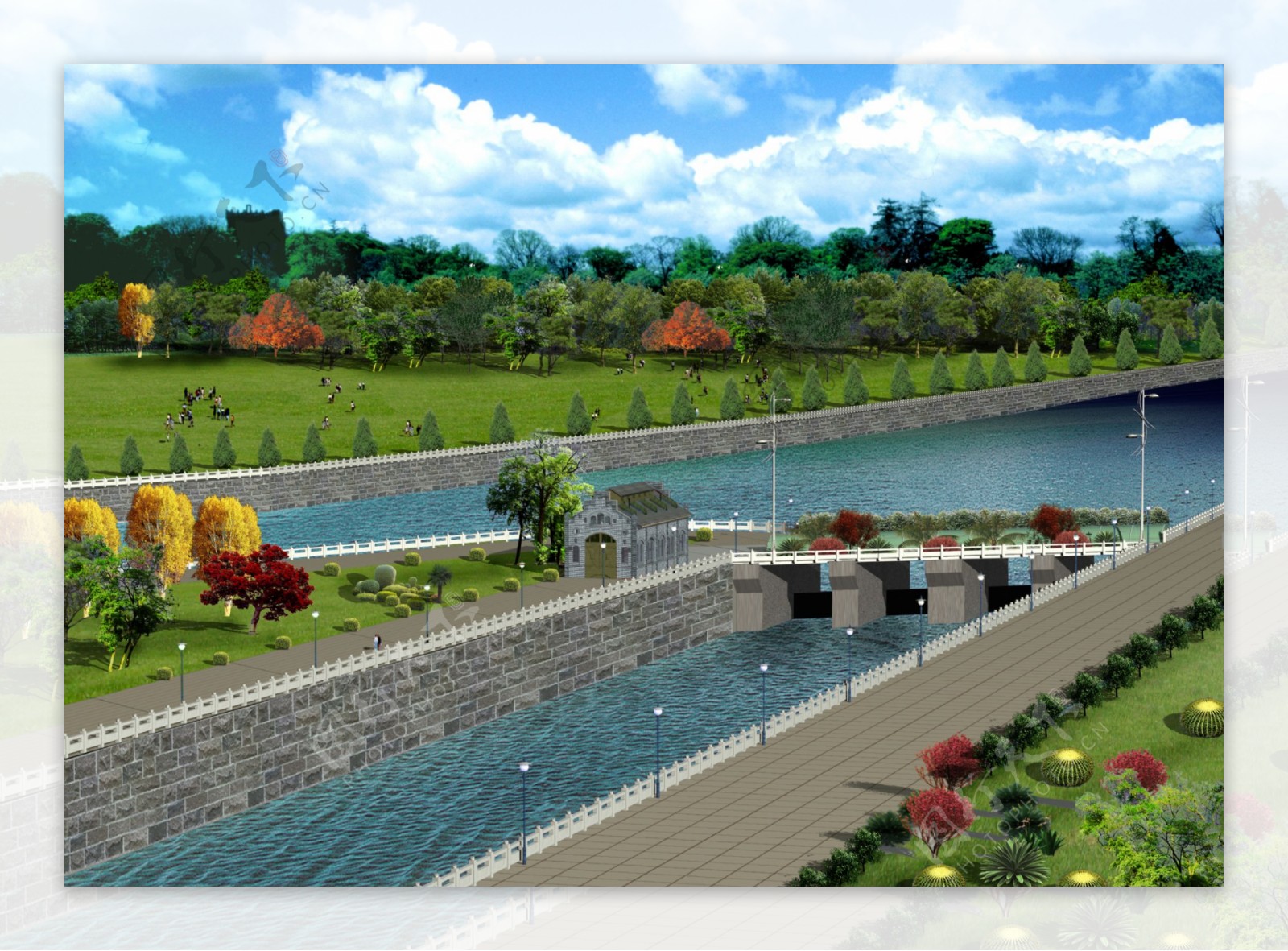 河坝景观环境设计图片