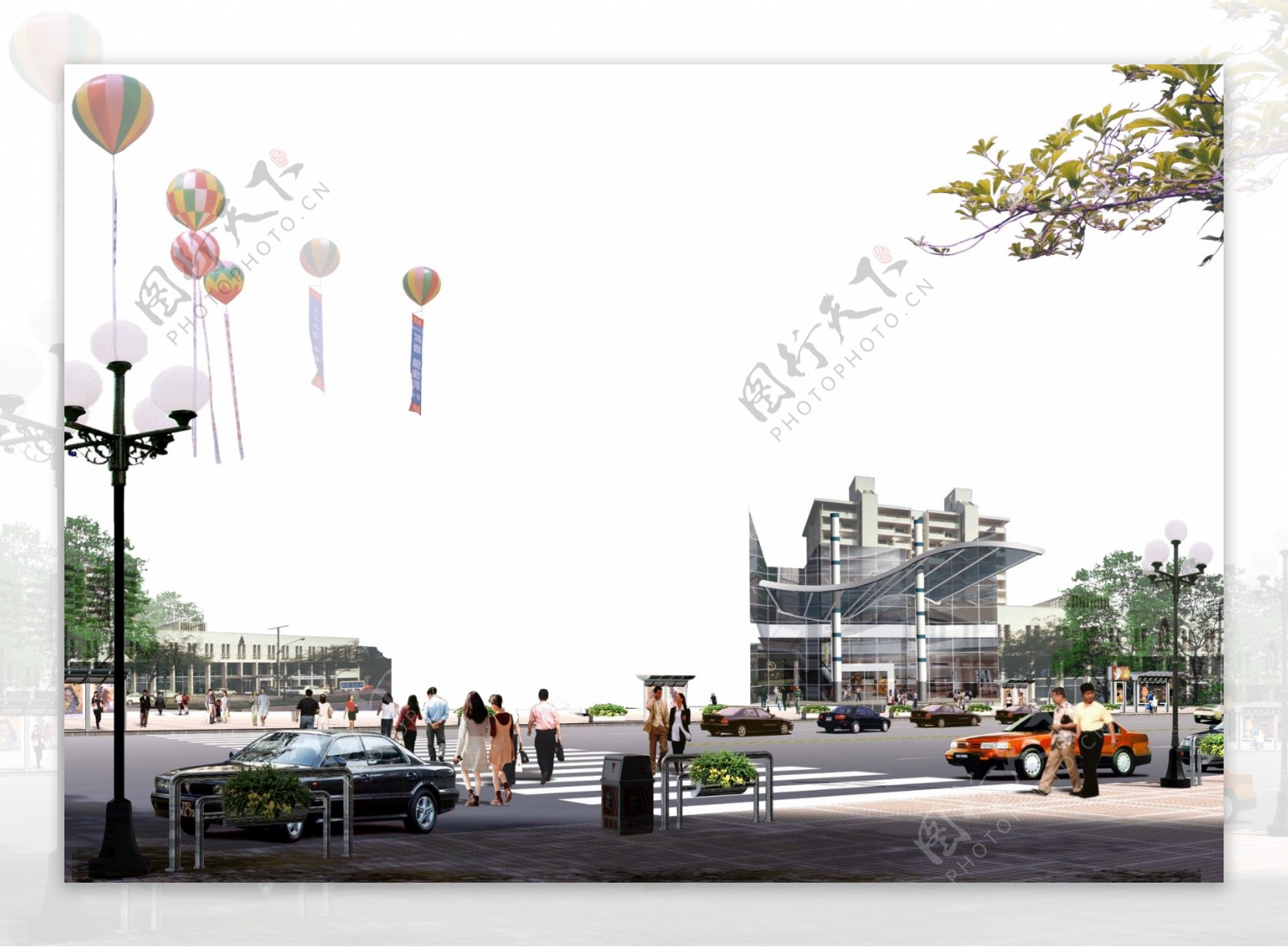 广场绿化环境设计077图片