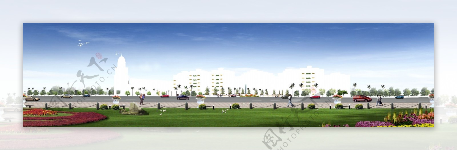 广场绿化环境设计073图片