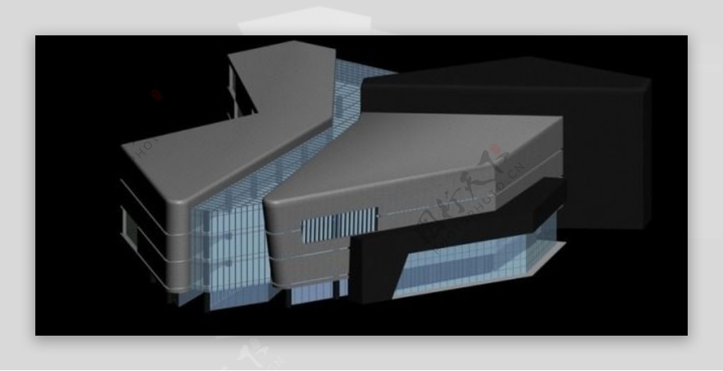 现代VD造型建筑群3D模板