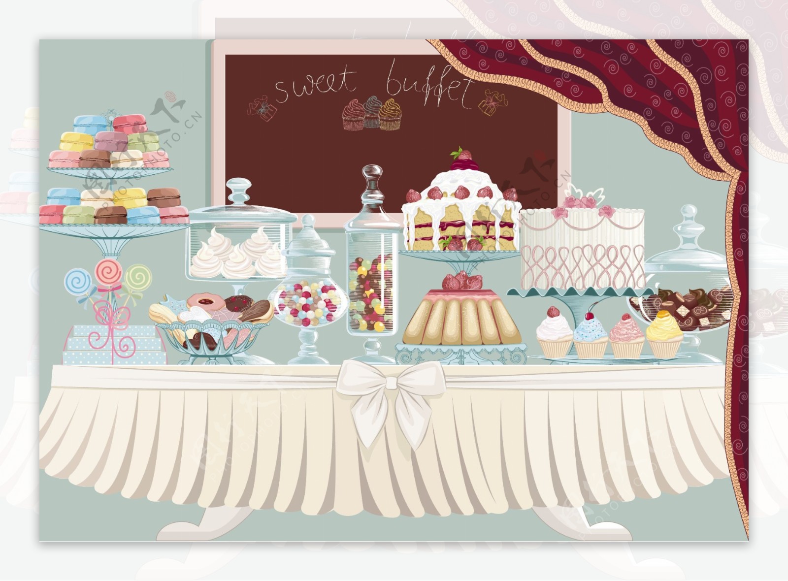 节日蛋糕糖果设计图片