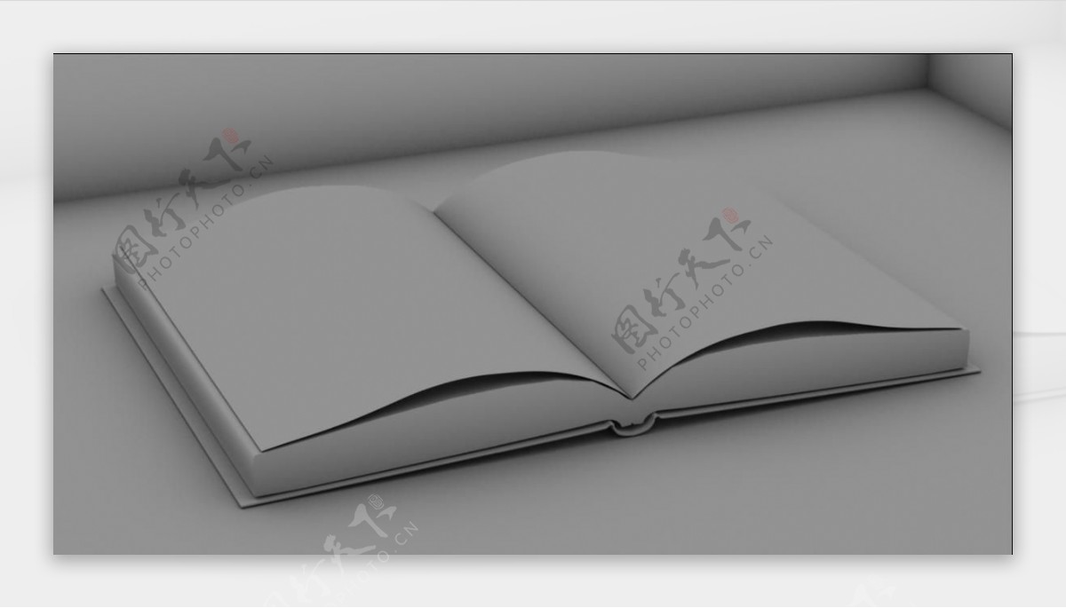 OpenBook3DModel打开的书模型