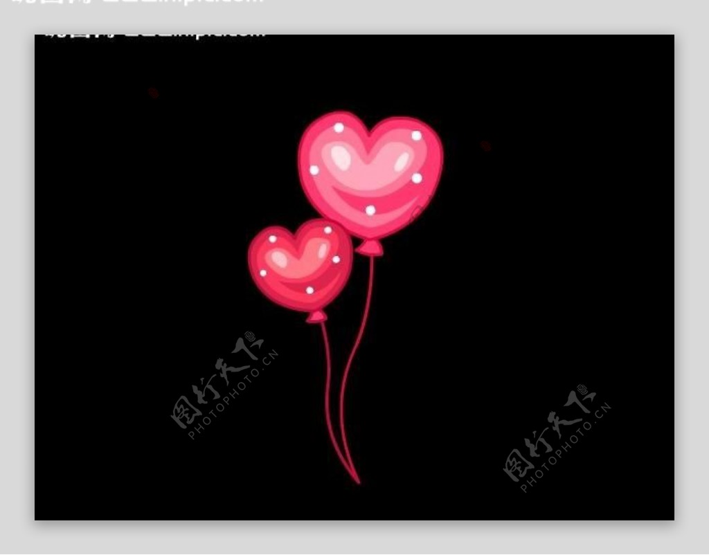 爱情气球图片