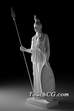 雅典娜Athena高模雕塑