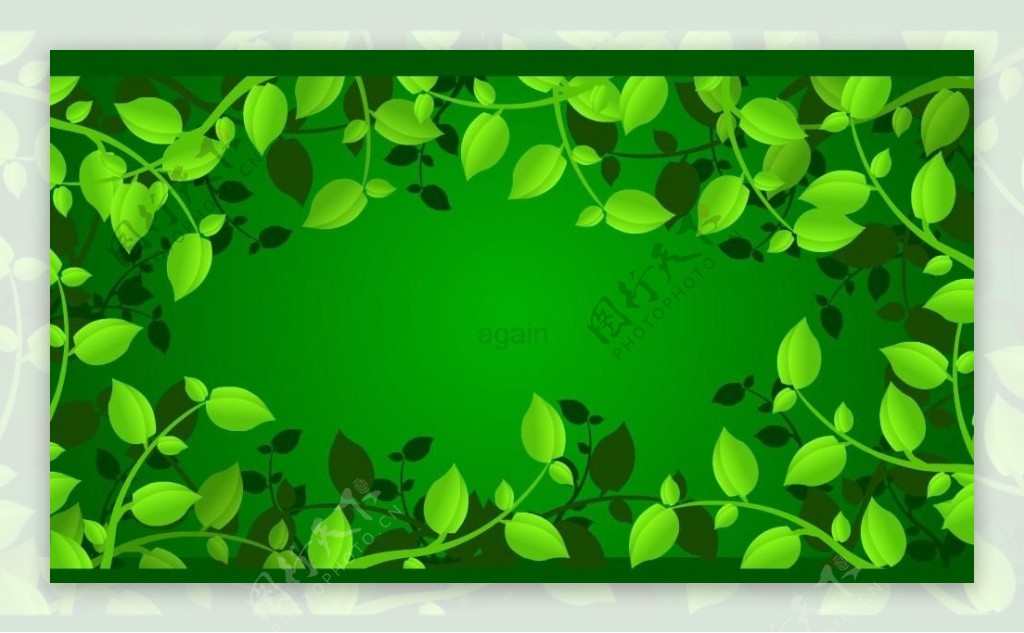 绿叶背景动画素材图片