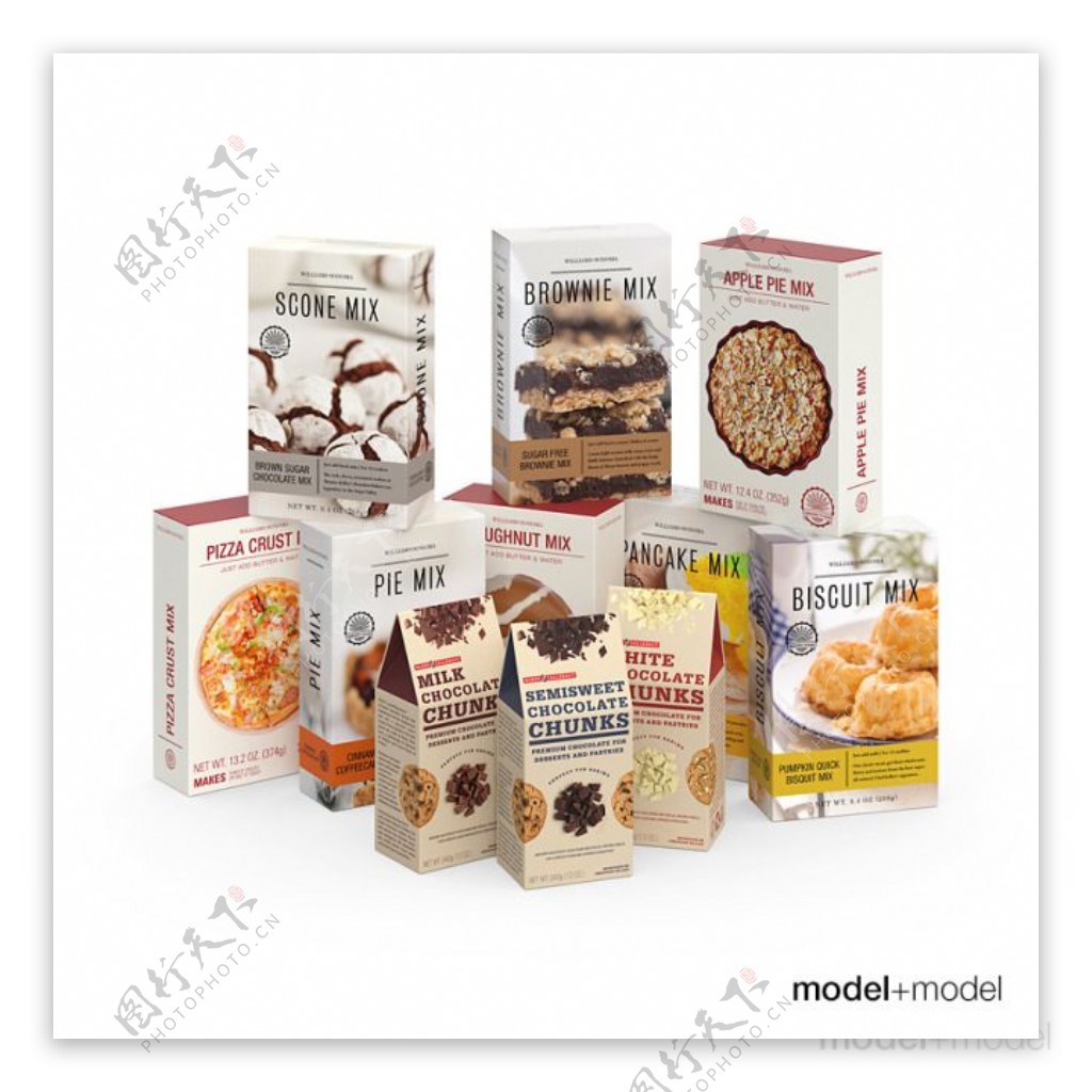 食品包装模型