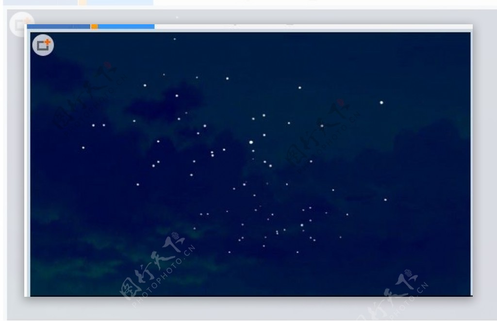 夜晚天空星星闪烁flash动画