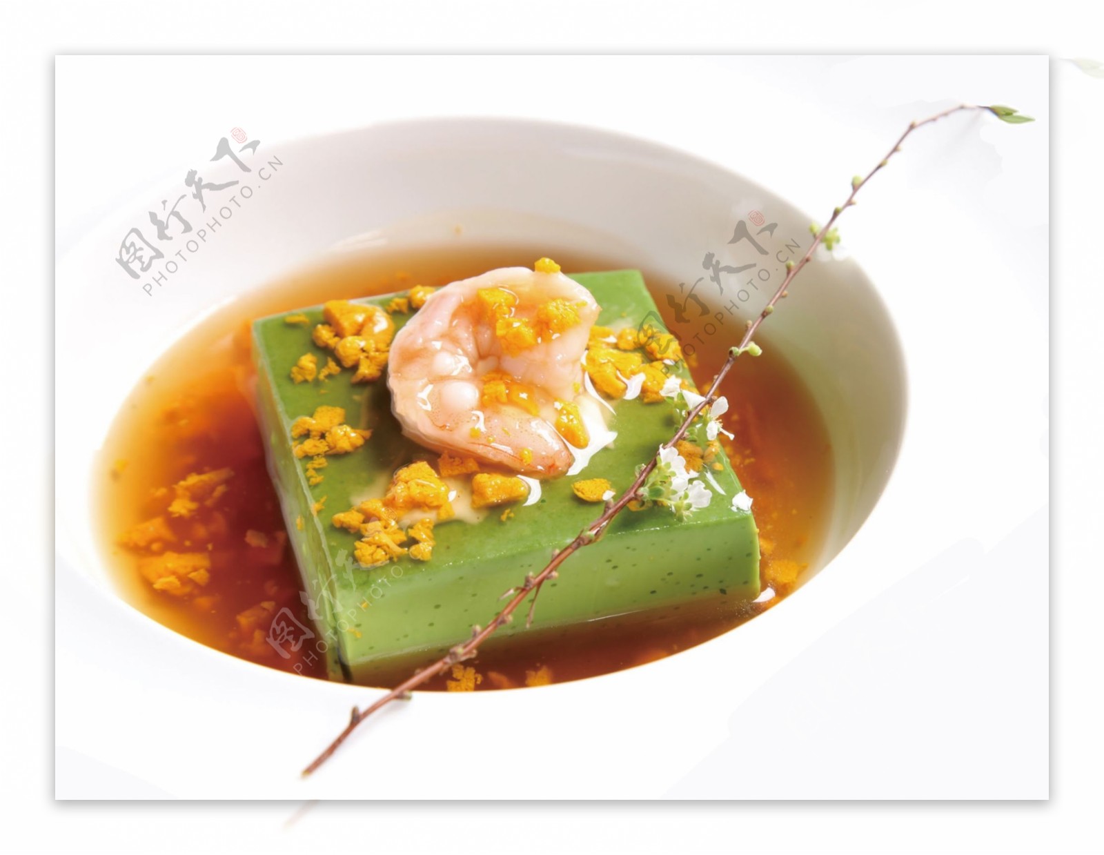 鲜虾翡翠豆腐图片