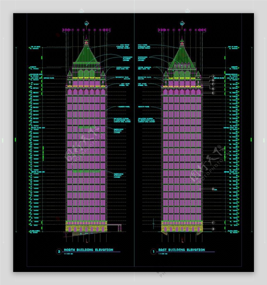 城市建筑设计CAD图纸