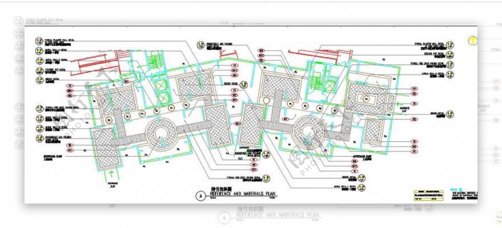 上海古北花园设计图素材cad图纸