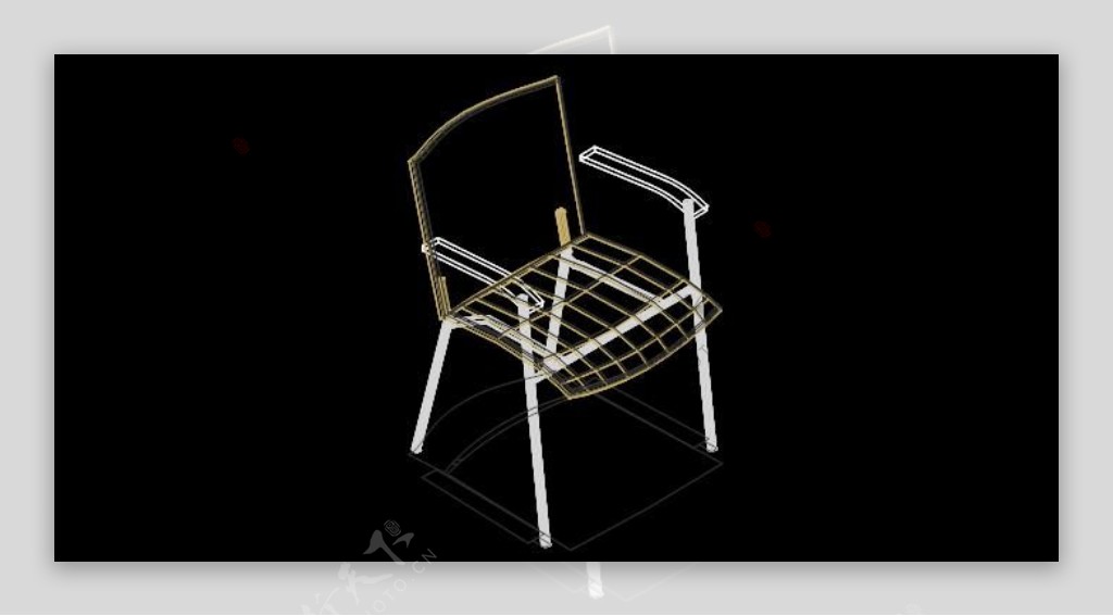 漂亮凳子家具CAD模型素材