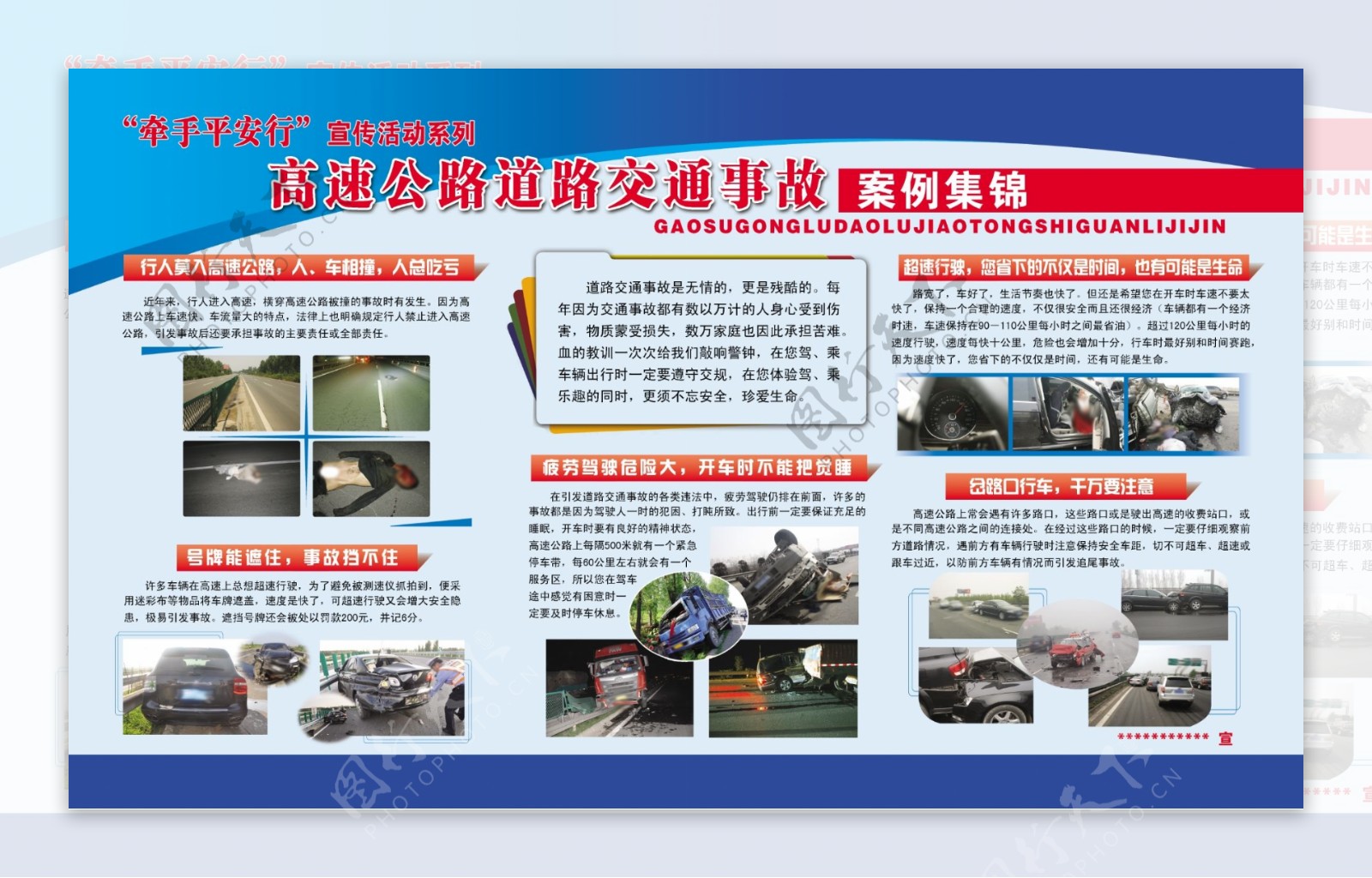 交警事故展板图片