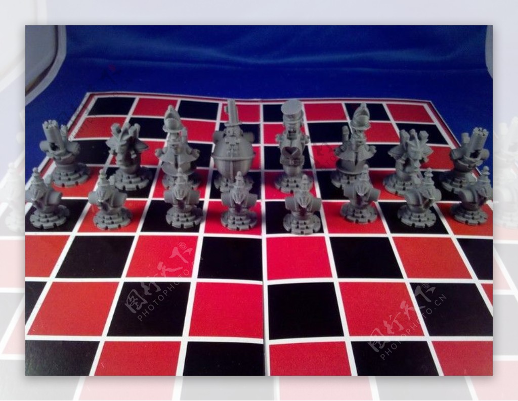 蒸汽朋克机器人象棋打印