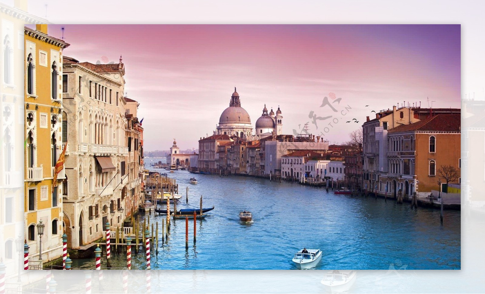 威尼斯河大张海报背景
