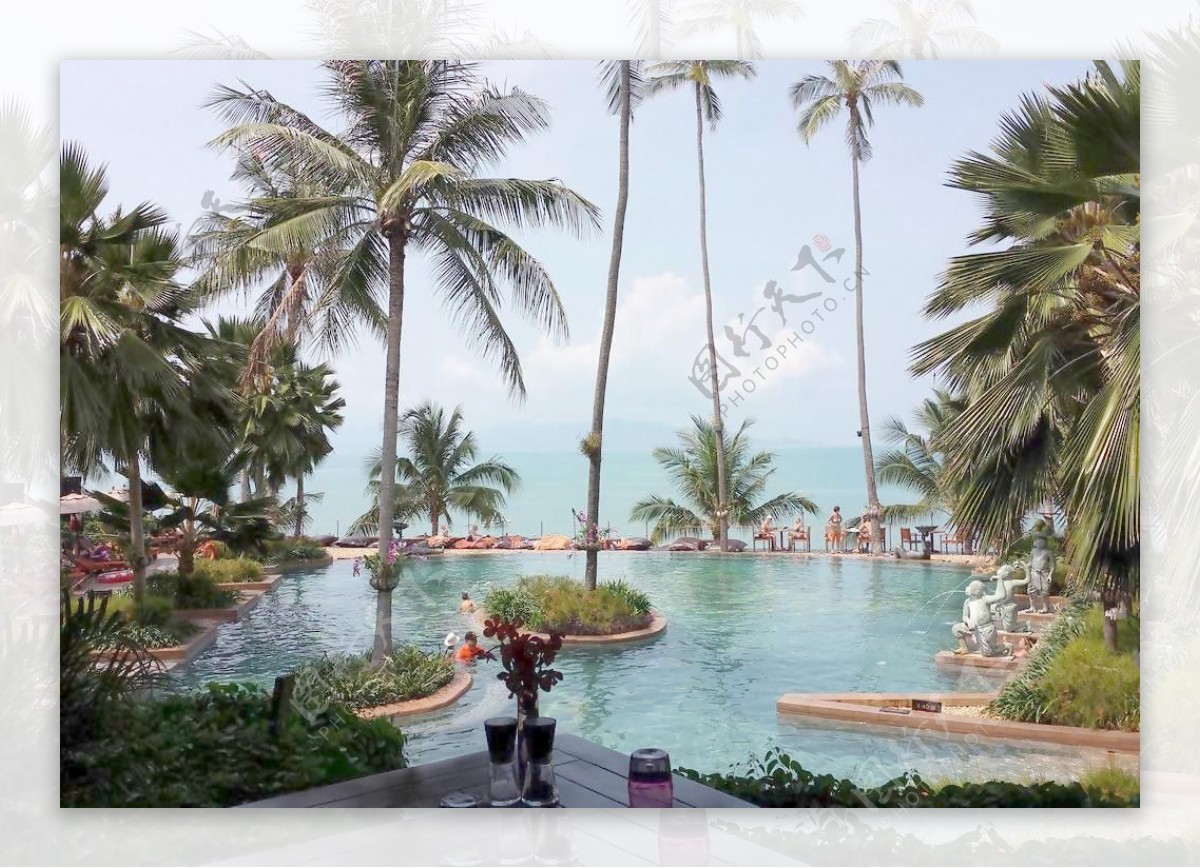 苏梅岛Anantara酒店海景泳池图片