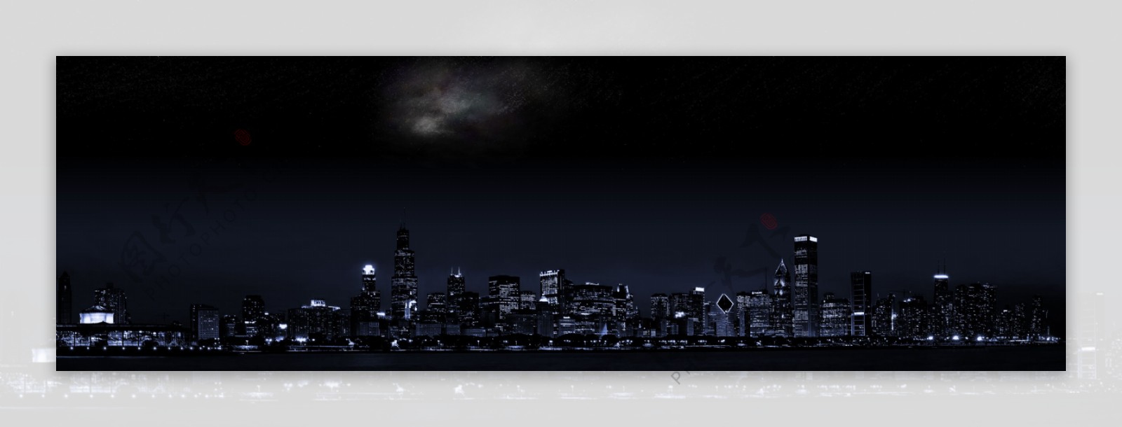 宽屏城市夜景图片