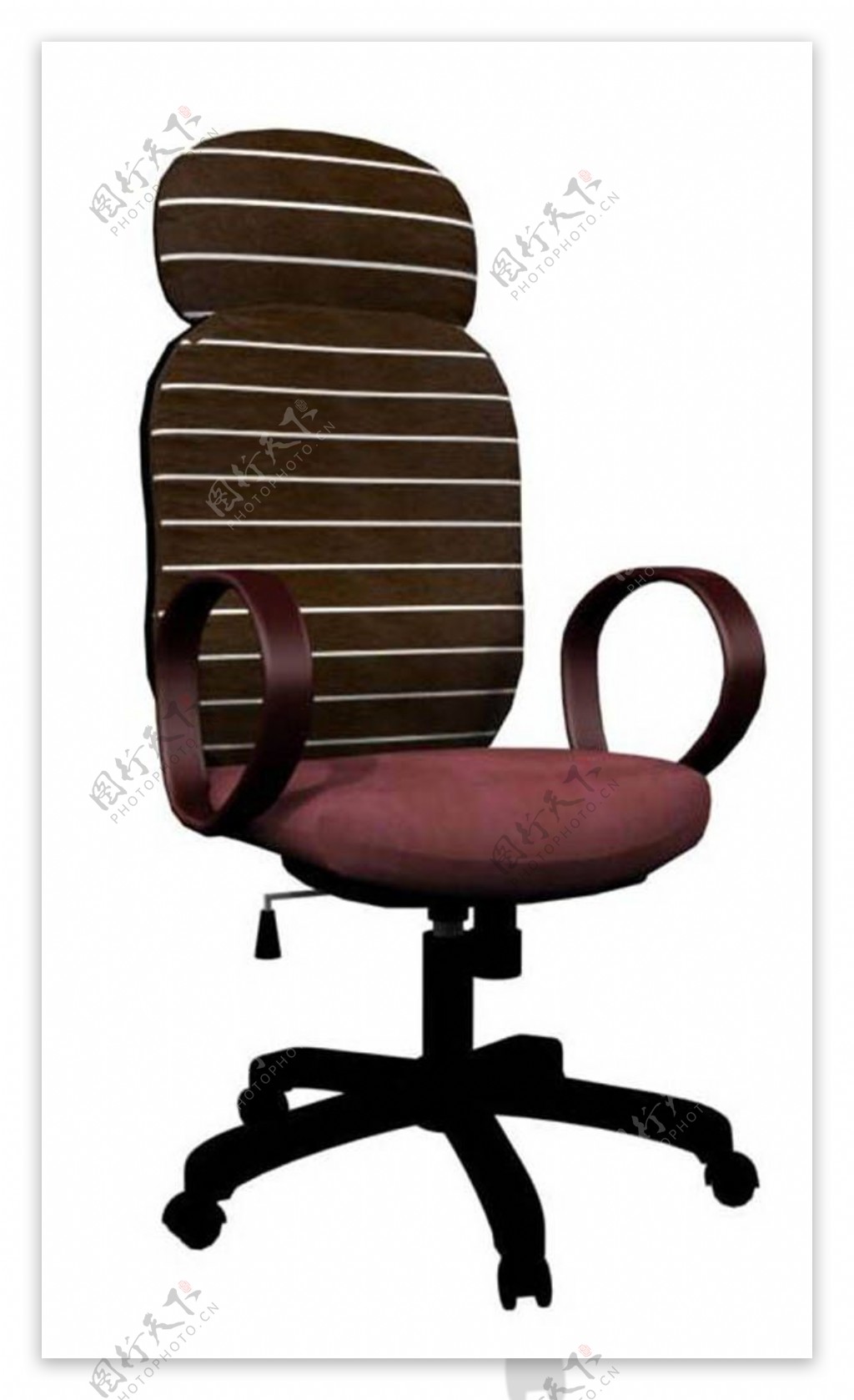棕色圆弧椅子家居家具装饰素材