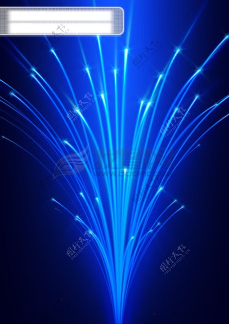 蓝色兰色激光光束光速速度光花