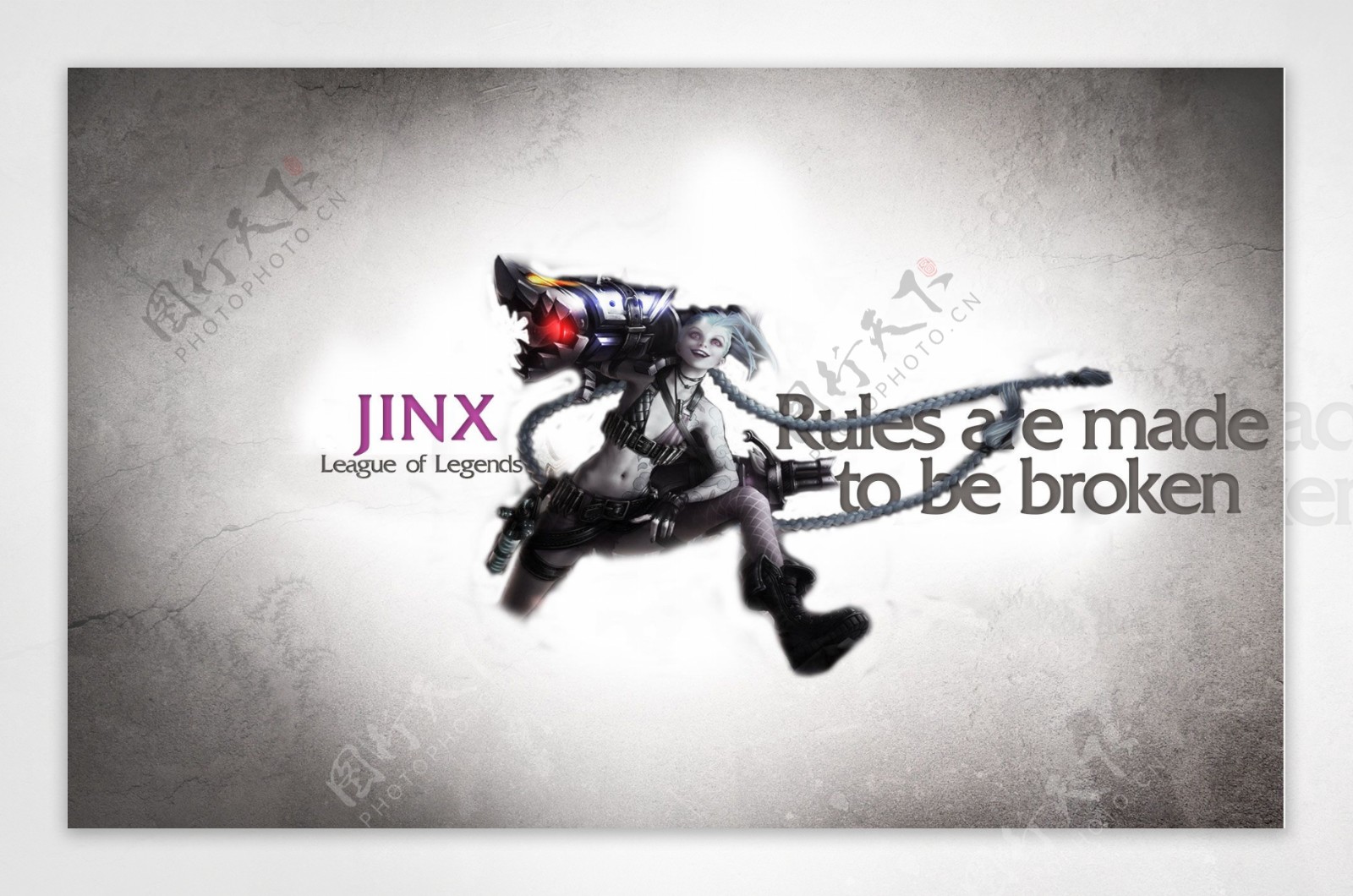 英雄联盟JINX全屏壁纸图片