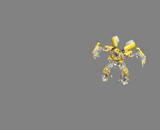 变形金刚Bumblebee大黄蜂骨骼变形动画贴图旧车版