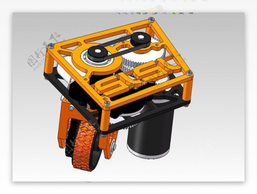 结构复杂的多轴传动3D模型