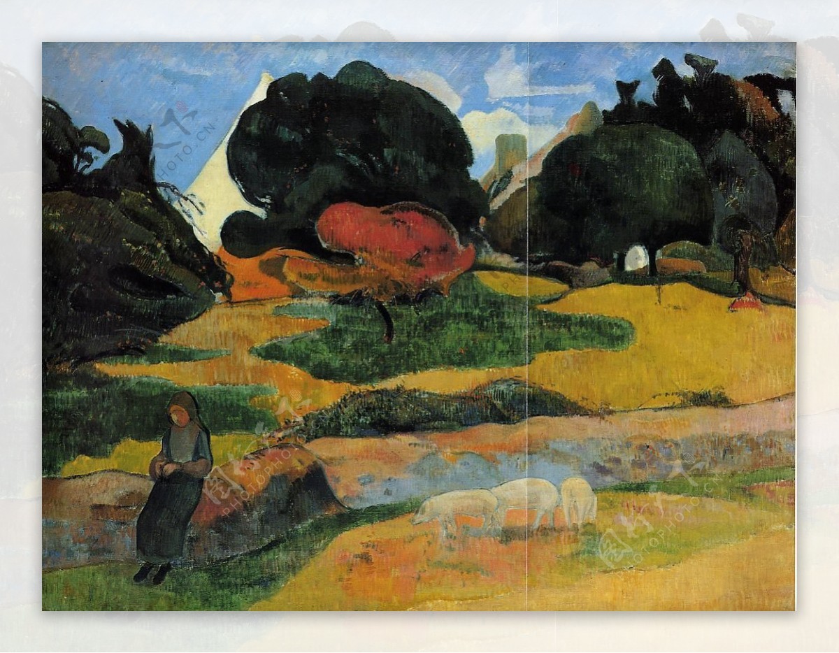 PaulGauguin0267法国画家保罗高更paulgauguin后印象主义风景人物田园自然静物油画装饰画