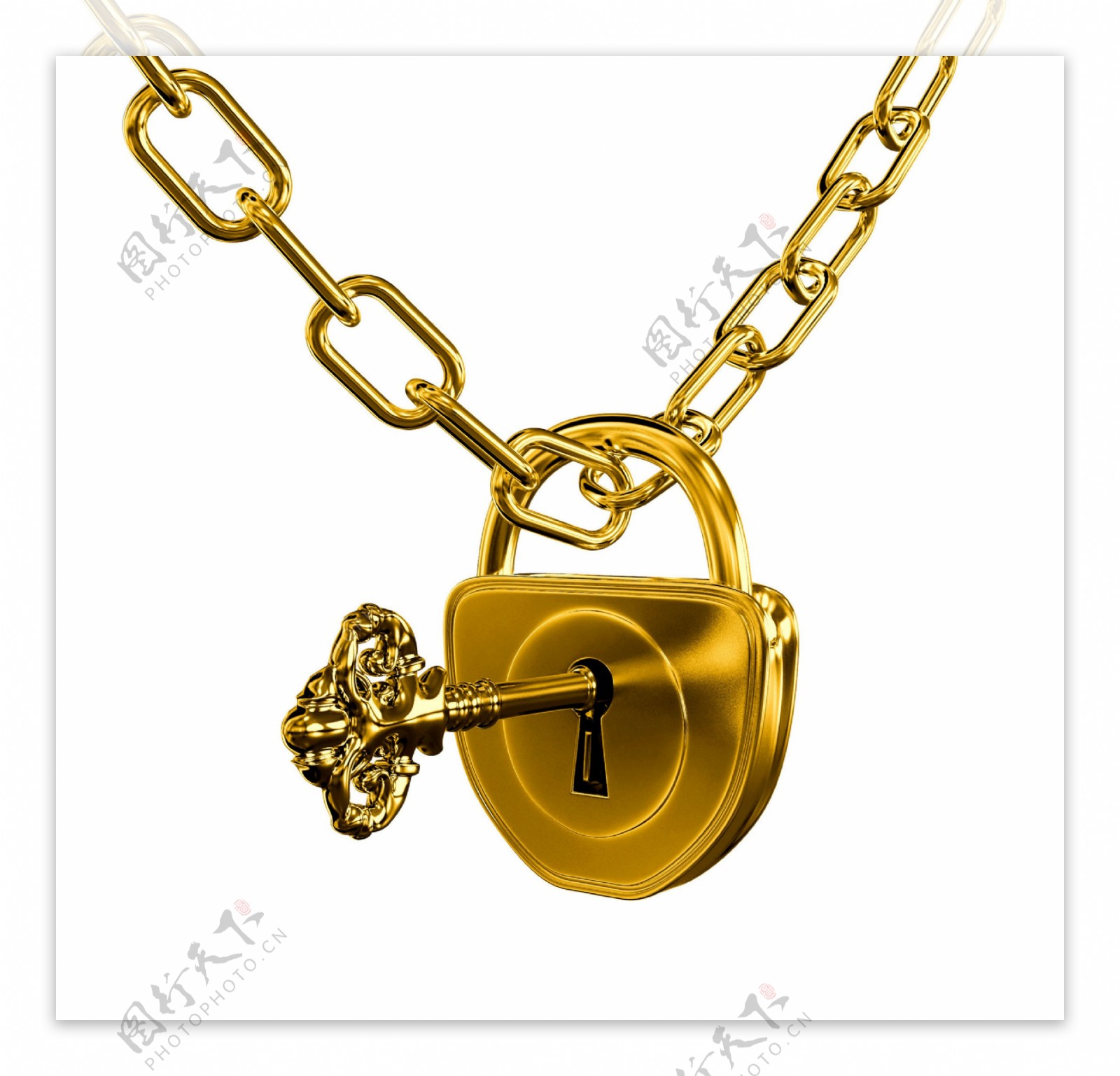 金锁与锁链精品图片