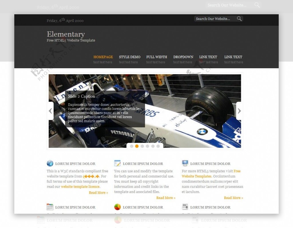 赛车企业网页模板