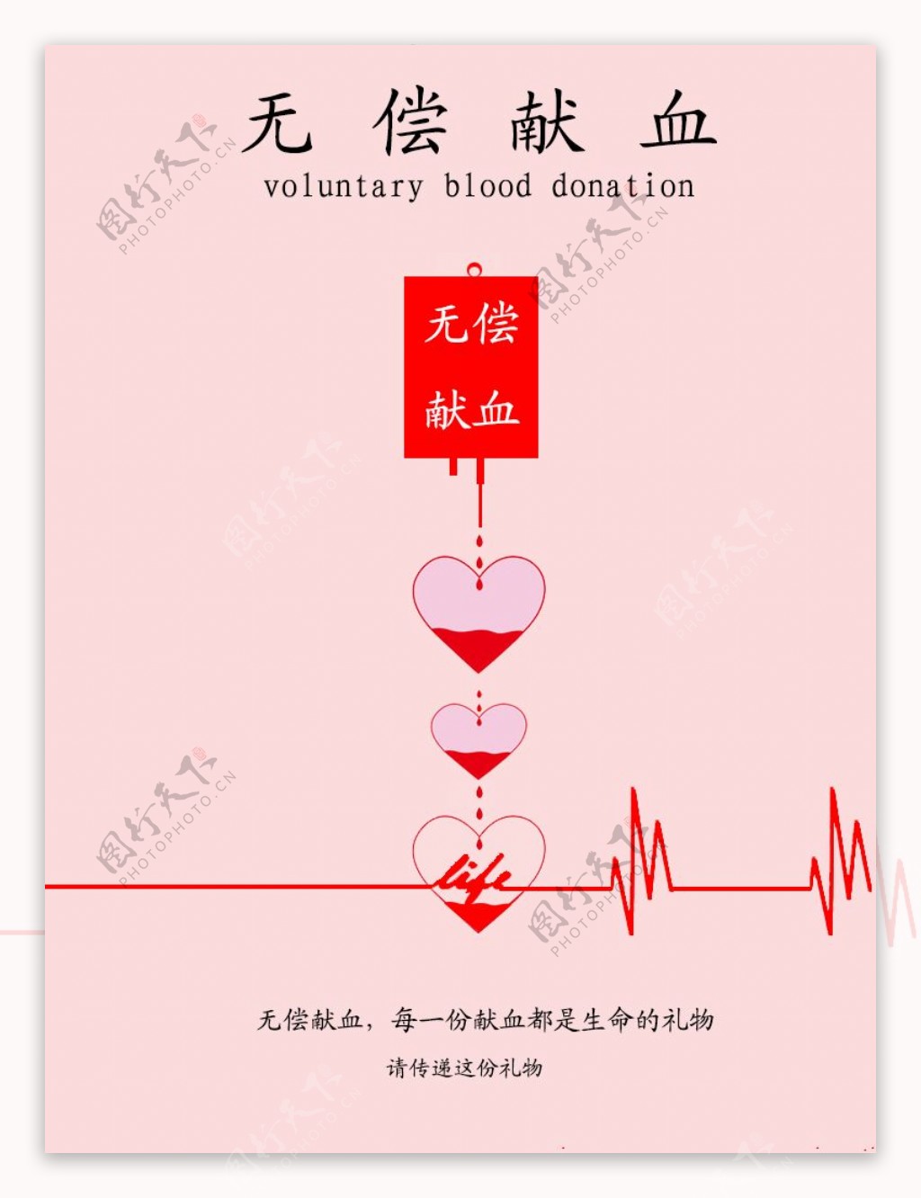 无偿献血公益广告海报设计
