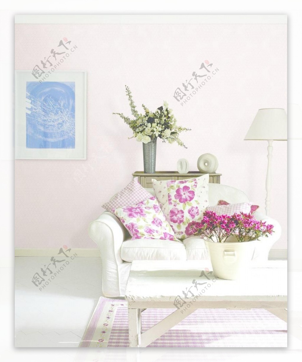 家居生活粉色壁纸图片