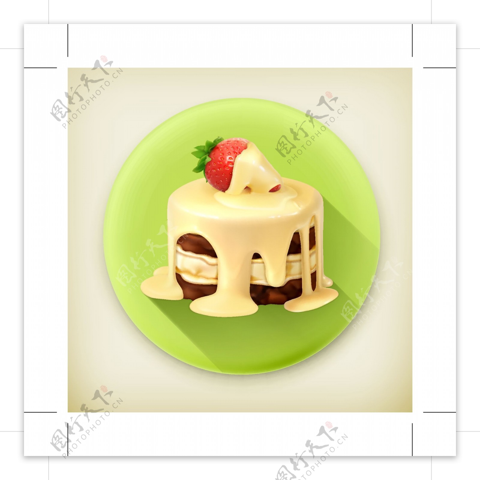 草莓蛋糕icon图标图片