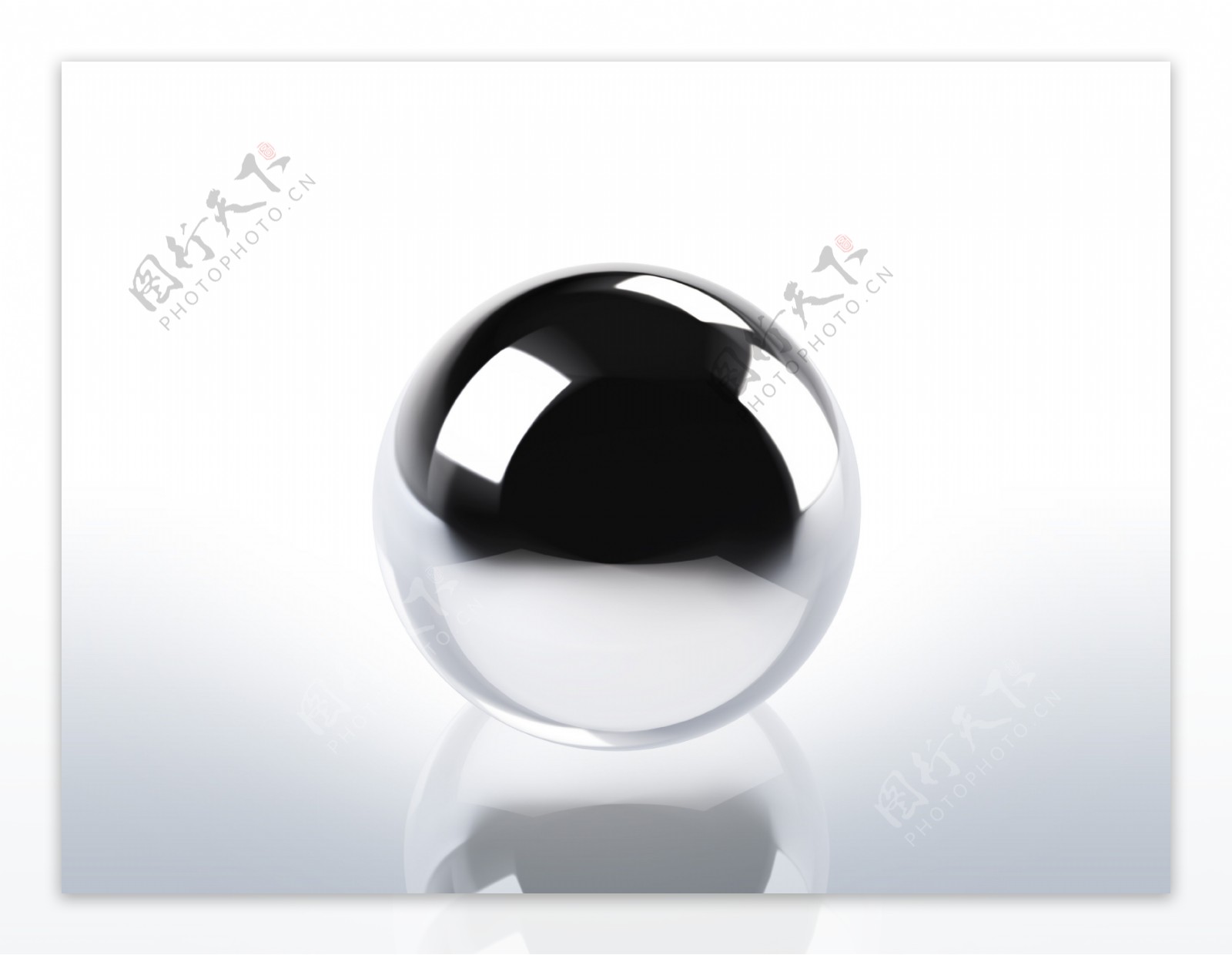 黑色3D模型钢珠黑珍珠圆球桌面壁纸背景