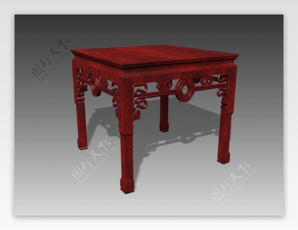 中式桌子3d模型桌子图片67