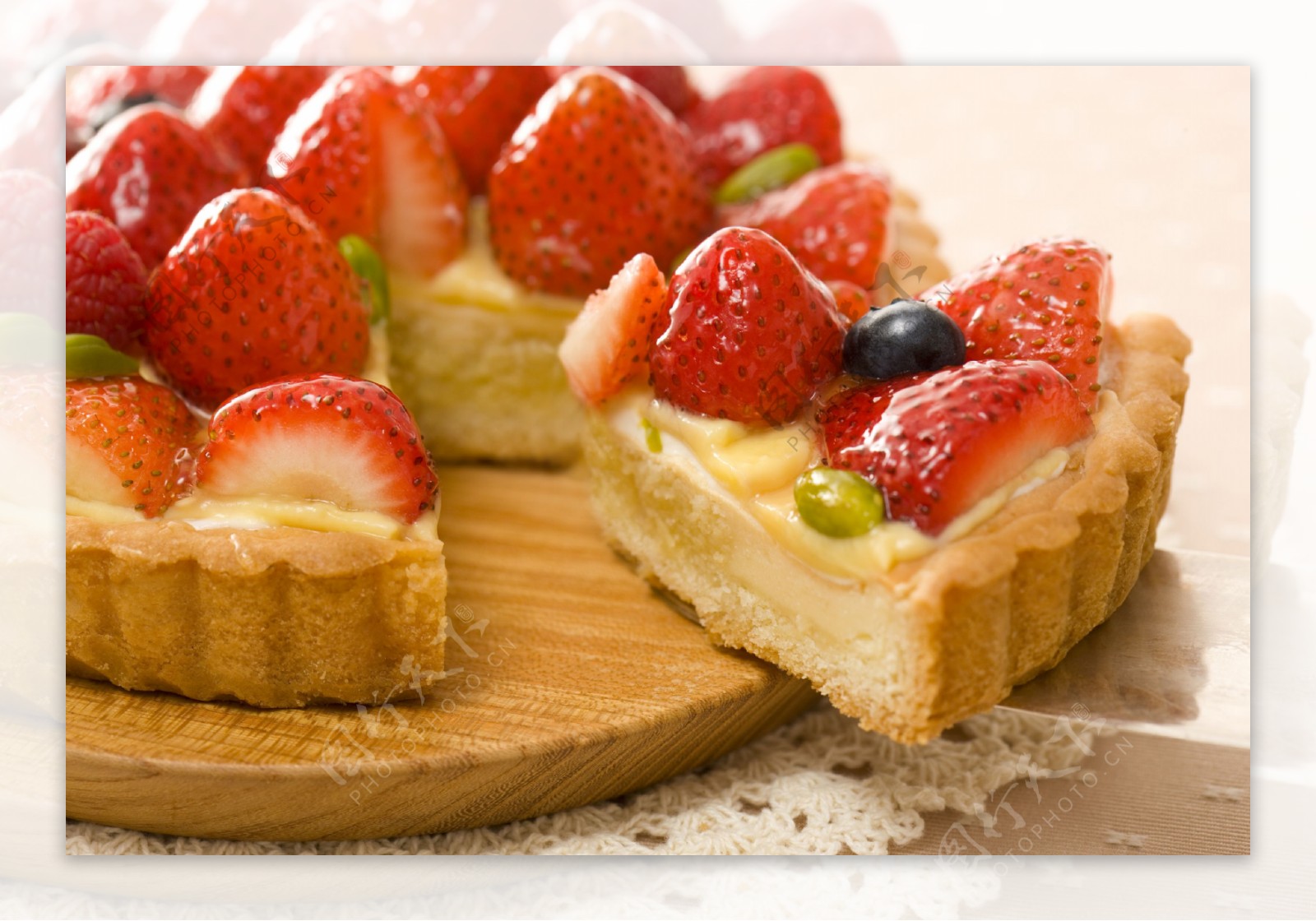 草莓蛋糕素材图片