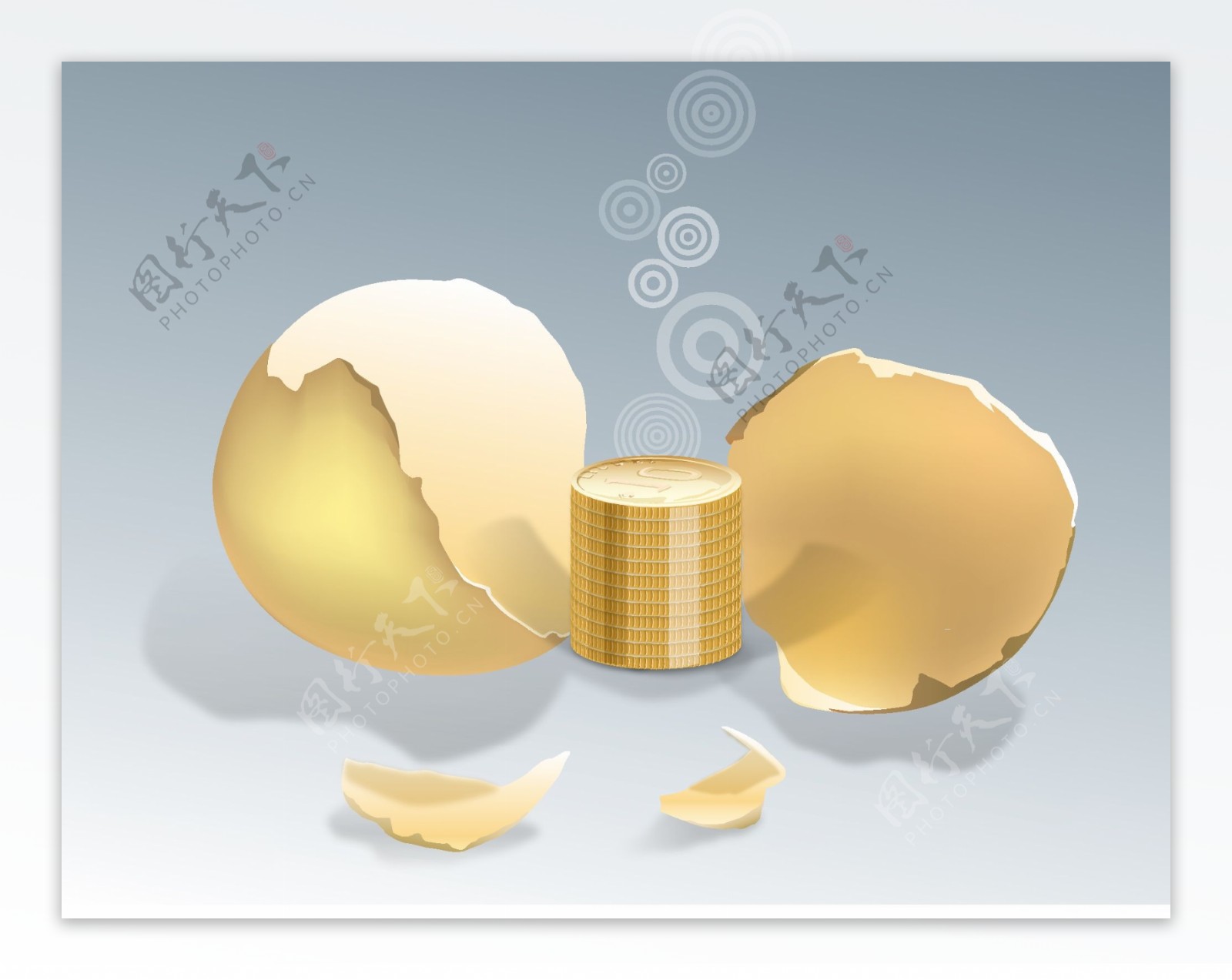 金融插画金币