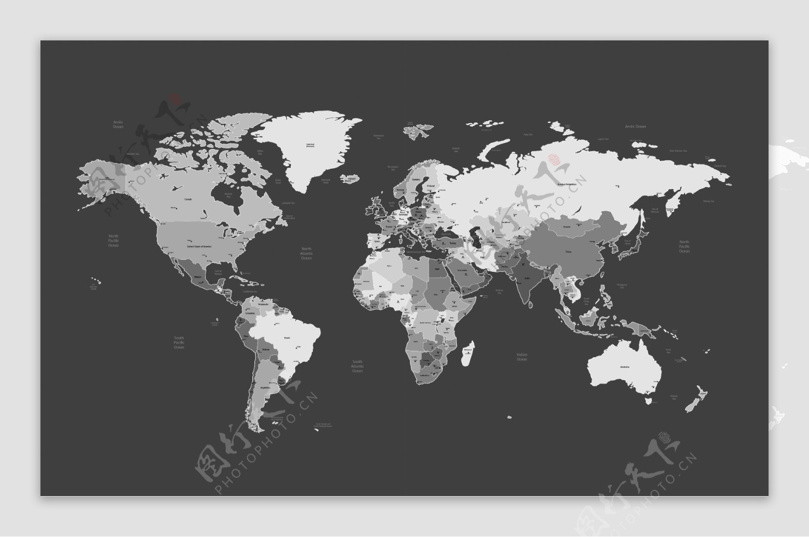 世界版图01矢量素材