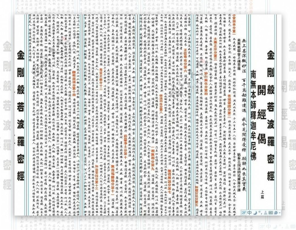 金刚般若波罗密经全文图片
