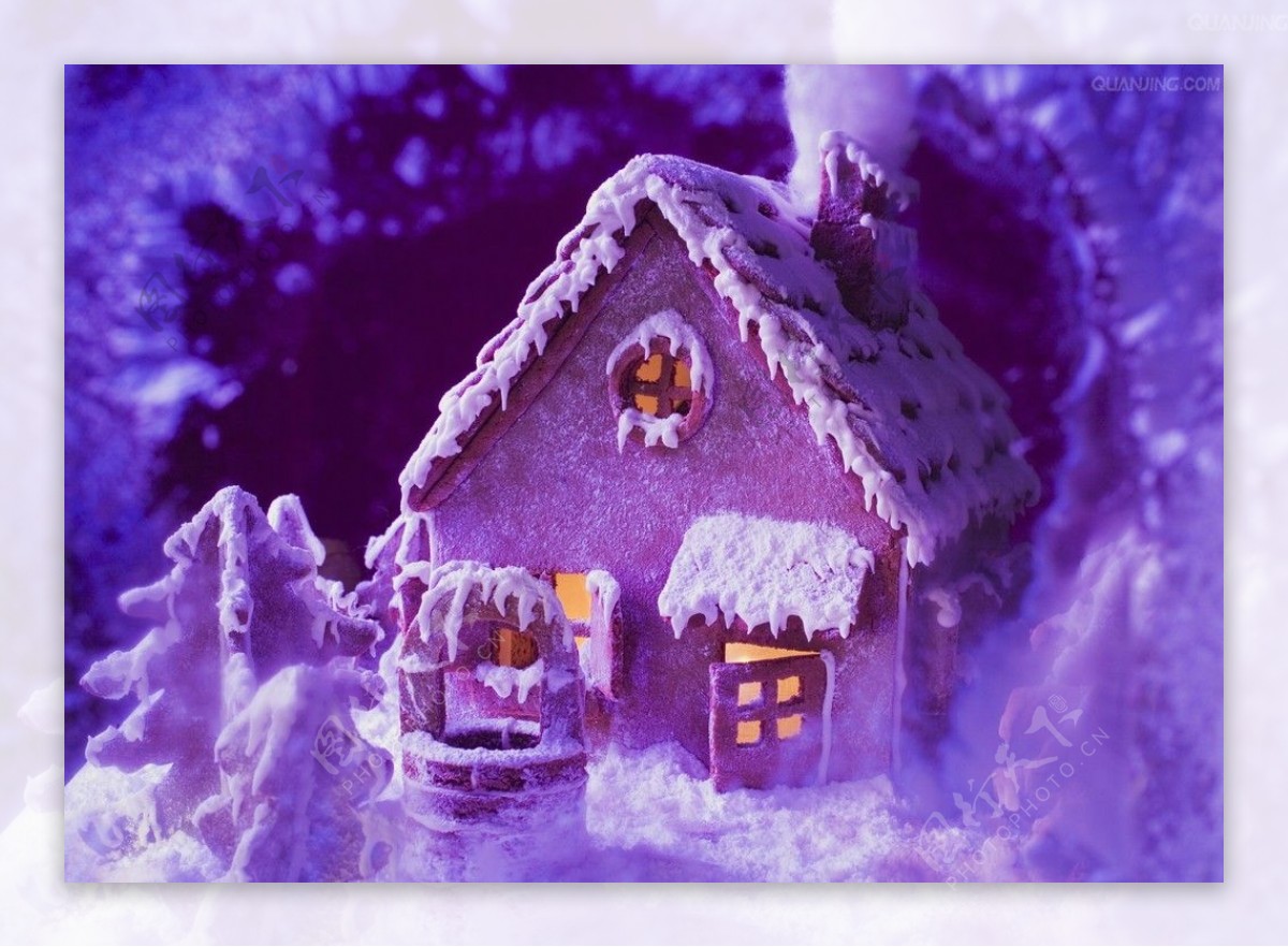 紫色梦幻小屋