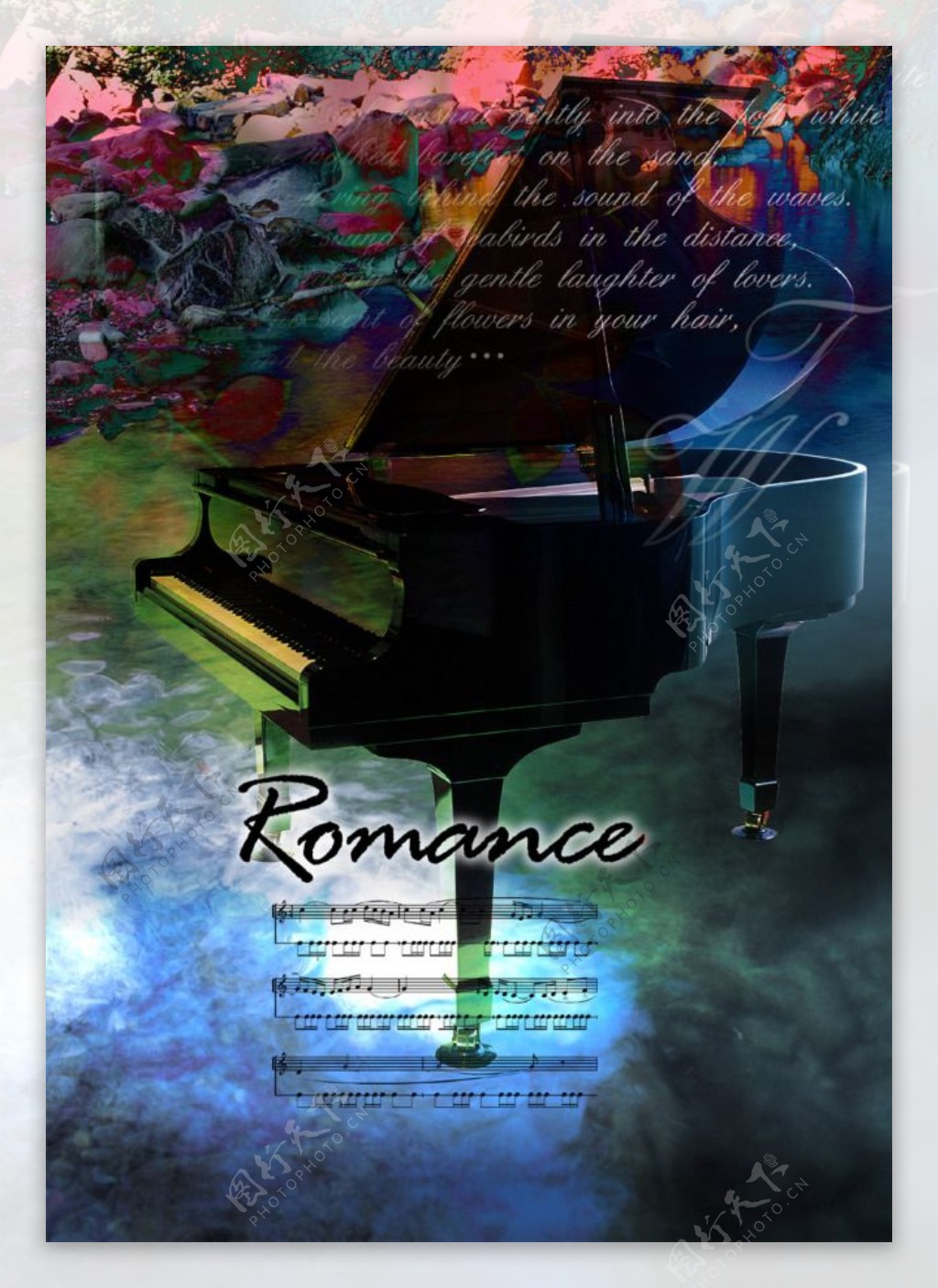 美感之念图片源文件PSD钢琴的浪漫