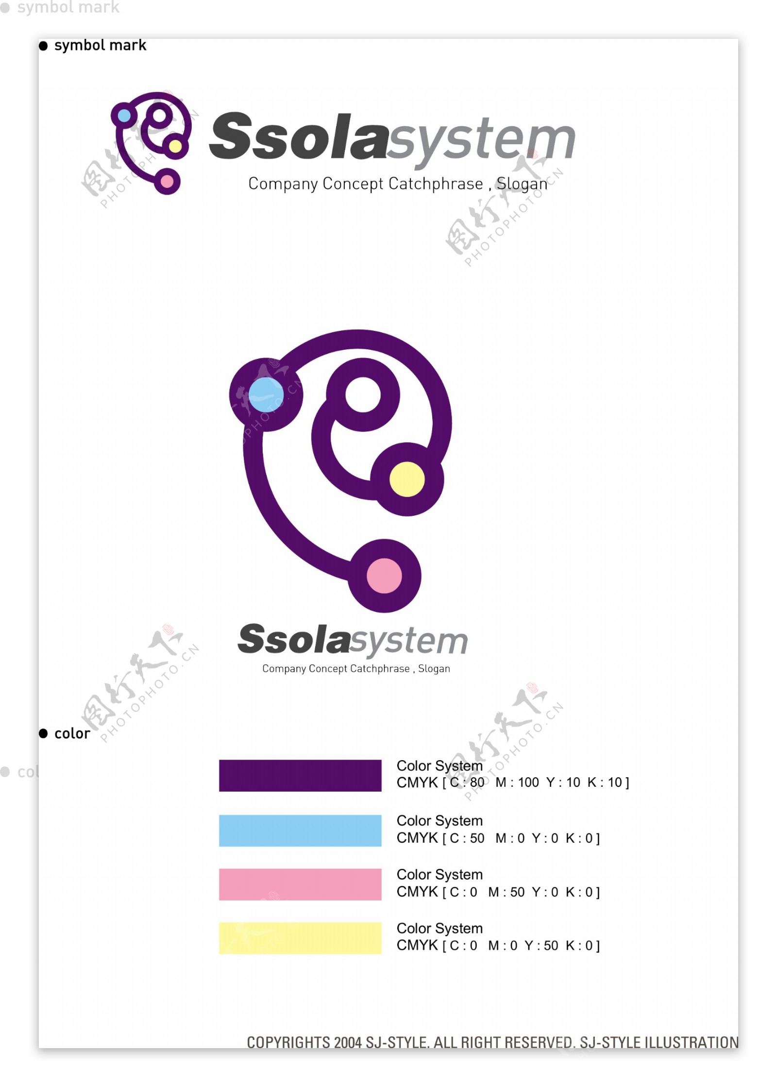 可爱LOGO设计标识设计VI识别系统