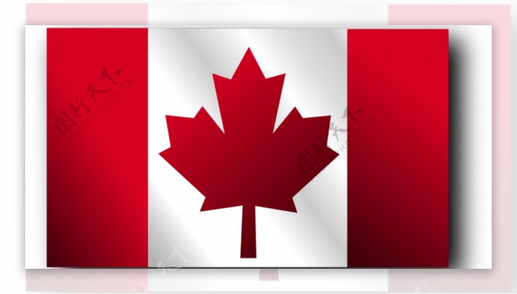 加拿大国旗矢量插画