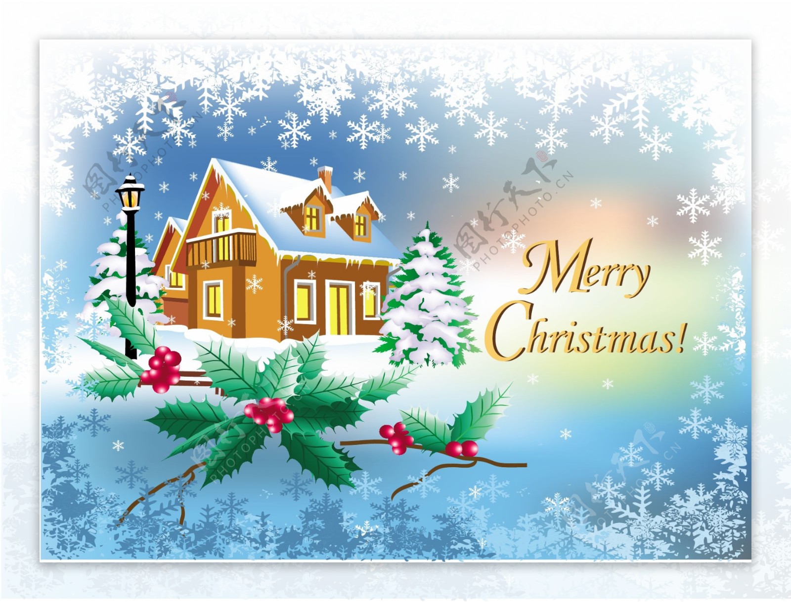 圣诞雪景图片设计元素素材免费下载(图片编号:761199)-六图网