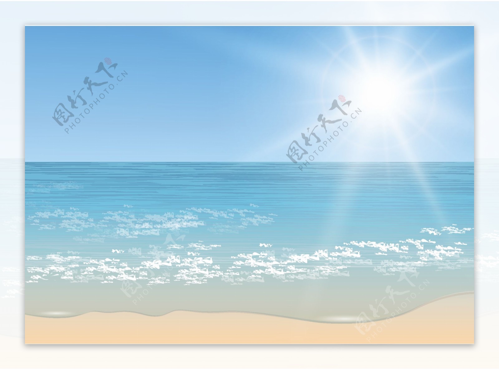 沙滩海洋风景图片