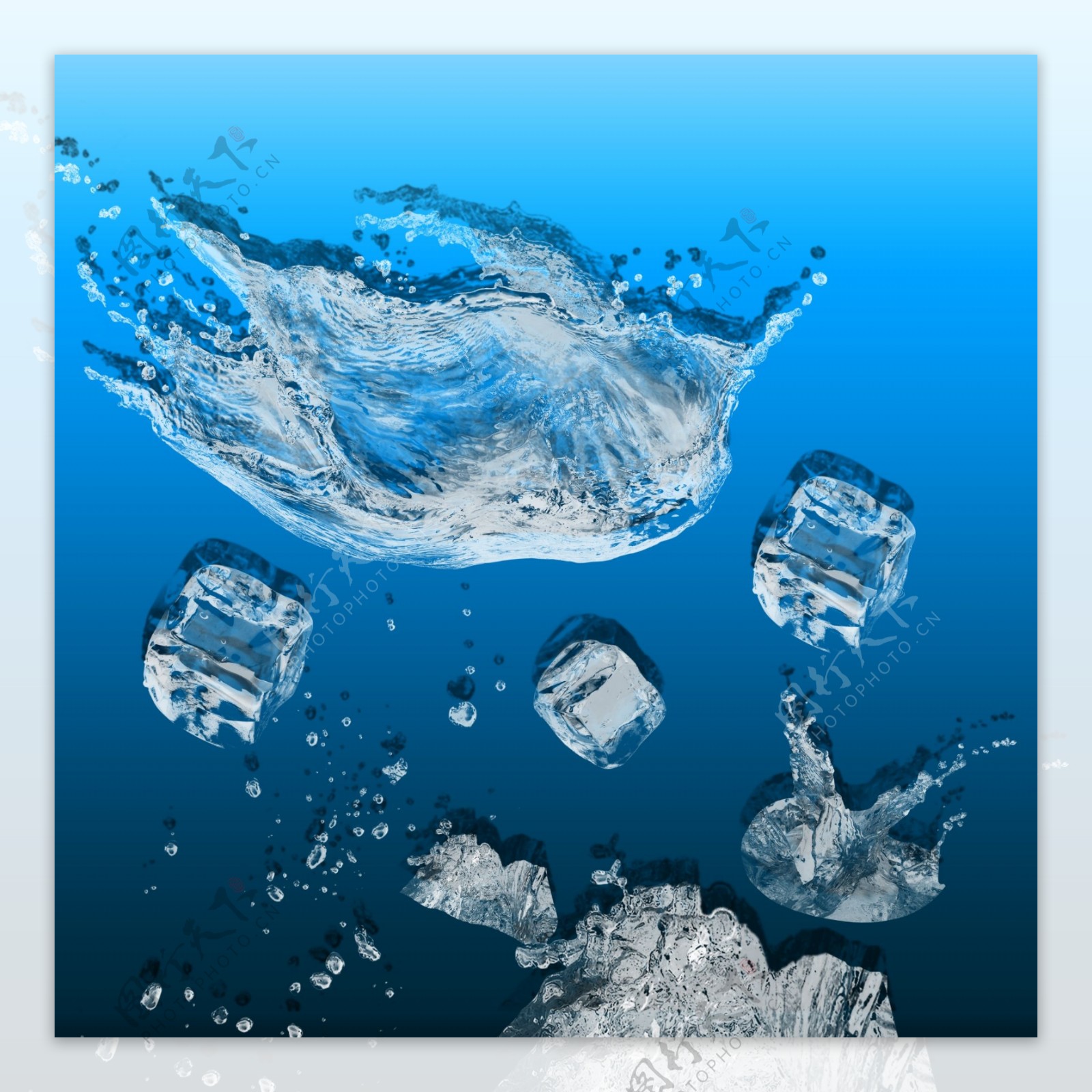 冰块水素材图片