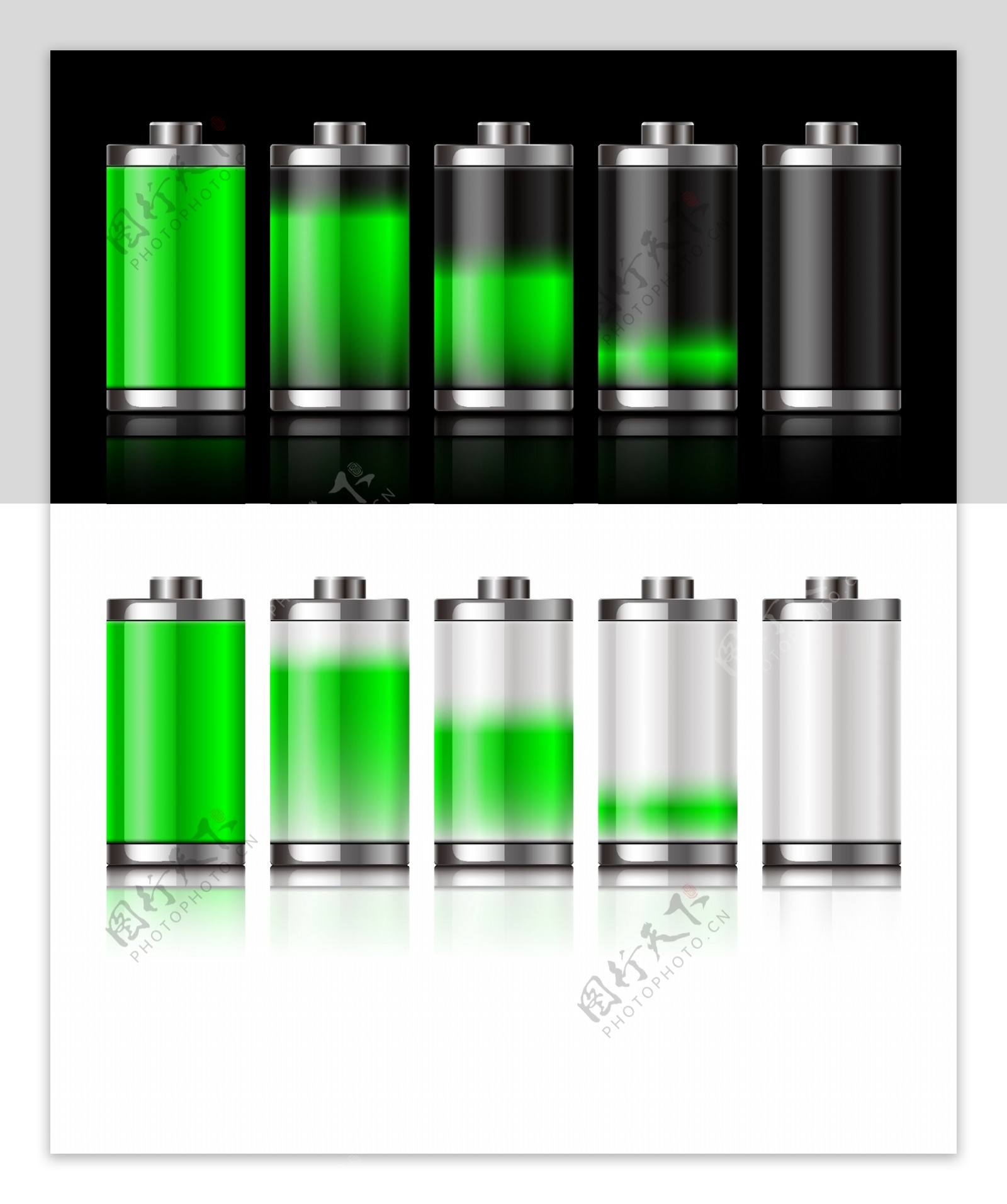 透明电池图片