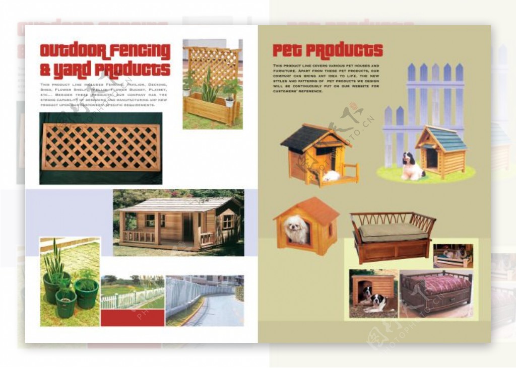 木质家具画册设计psd素材