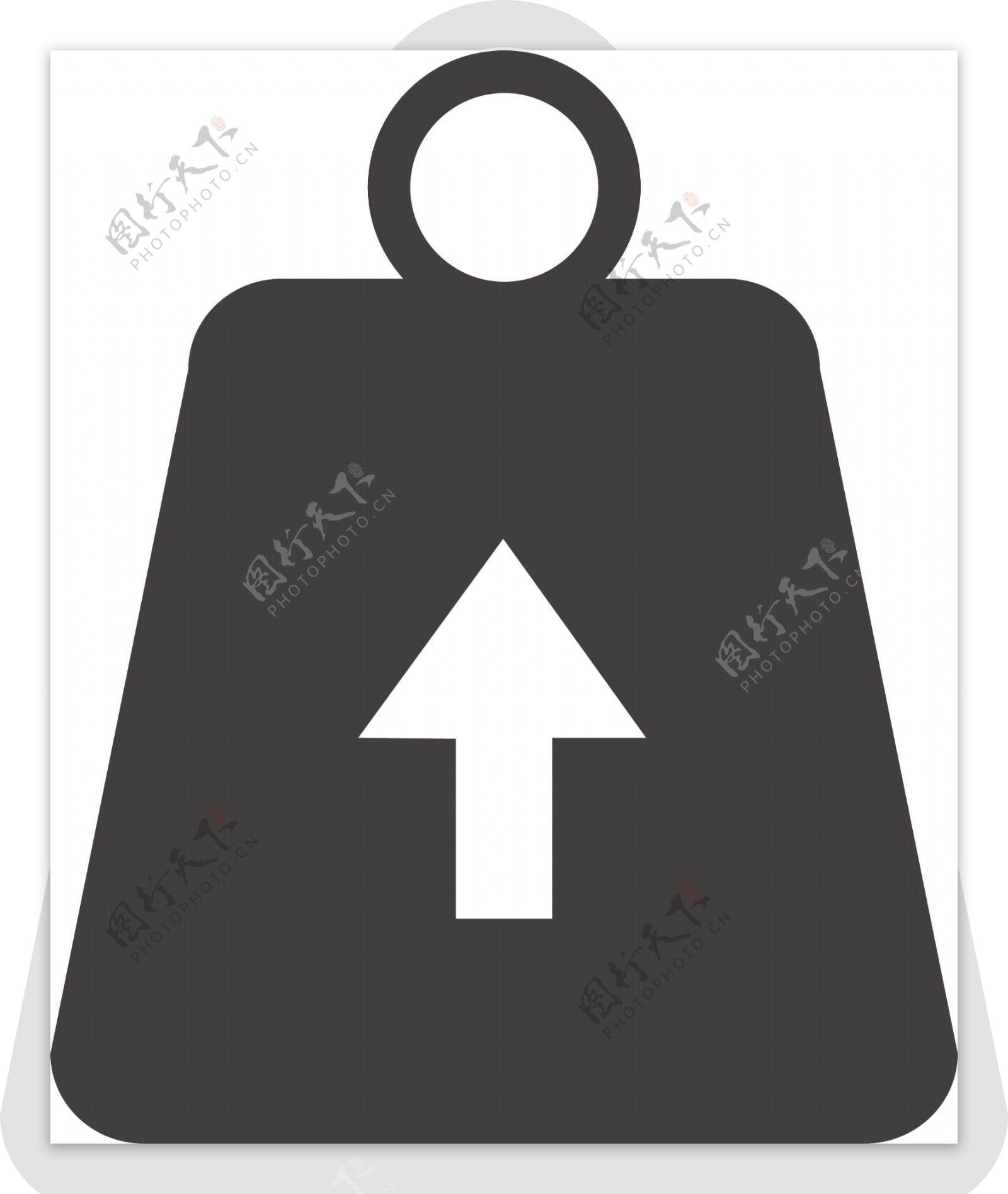 购物袋2字形图标